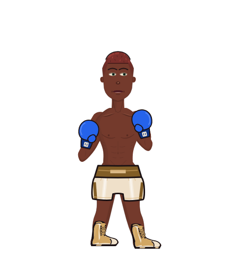 Mike Tyson, level 1 boxer. Record: 0 wins, 0 losses, 0 draws. Hands: Classic.