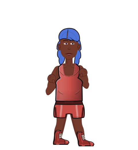 DizzyTeapot, level 1 boxer. Record: 0 wins, 0 losses, 0 draws. Shirt: Tank.