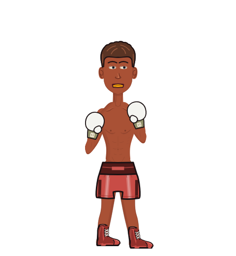 Talibxn, level 16 boxer. Record: 2 wins, 0 losses, 0 draws. Hands: Classic.