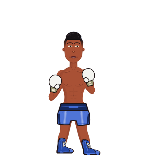 David Matthews, level 2 boxer. Record: 5 wins, 2 losses, 0 draws. Hands: Classic.