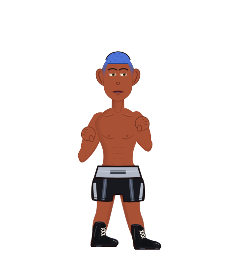 albz, level 5 boxer. Record: 0 wins, 1 losses, 0 draws.