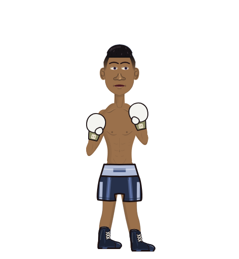 jonas, level 8 boxer. Record: 5 wins, 1 losses, 0 draws. Hands: Classic.