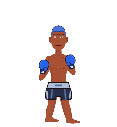 Mauri, level 3 boxer. Record: 0 wins, 1 losses, 0 draws. Hands: Classic.