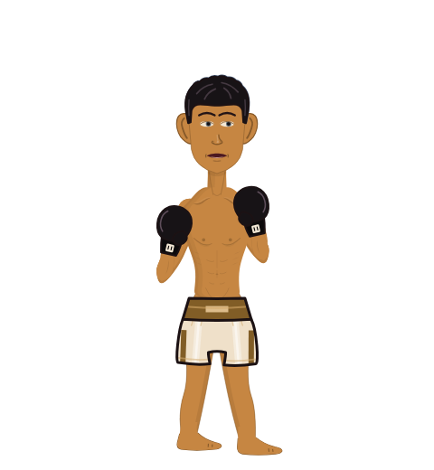 Max Holloway, level 33 boxer. Record: 9 wins, 3 losses, 0 draws. Hands: Classic.