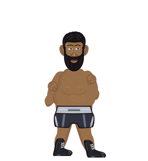Khamzat Chimaev, level 5 boxer. Record: 2 wins, 2 losses, 0 draws.