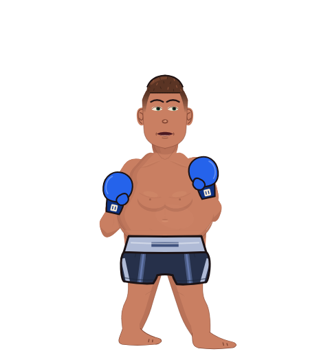 GnaKnockUOutBad, level 4 boxer. Record: 10 wins, 6 losses, 0 draws. Hands: Classic.