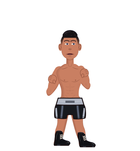 Tigre Albanais, level 3 boxer. Record: 6 wins, 1 losses, 0 draws.