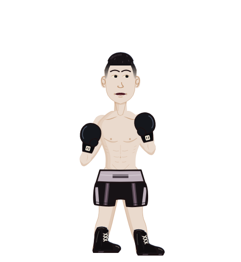 YU, level 1 boxer. Record: 0 wins, 0 losses, 0 draws. Hands: Classic.