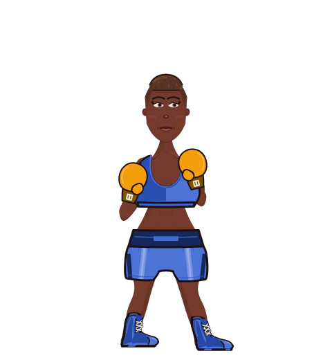 TurboGoose, level 1 boxer. Record: 0 wins, 0 losses, 0 draws. Shirt: Sports bra; Hands: Classic.