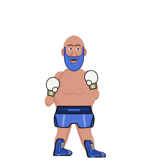johnjohnny, level 1 boxer. Record: 0 wins, 3 losses, 0 draws. Hands: Classic.