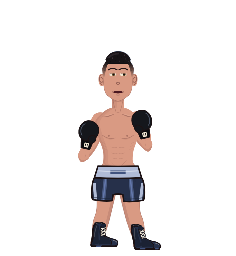 Akferr, level 25 boxer. Record: 5 wins, 1 losses, 0 draws. Hands: Classic.