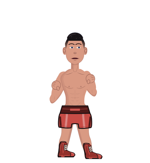 ISRAELDEPEDRO, level 11 boxer. Record: 0 wins, 5 losses, 0 draws.