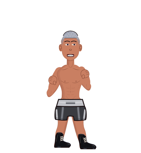 Anjaimabar, level 28 boxer. Record: 18 wins, 14 losses, 0 draws.