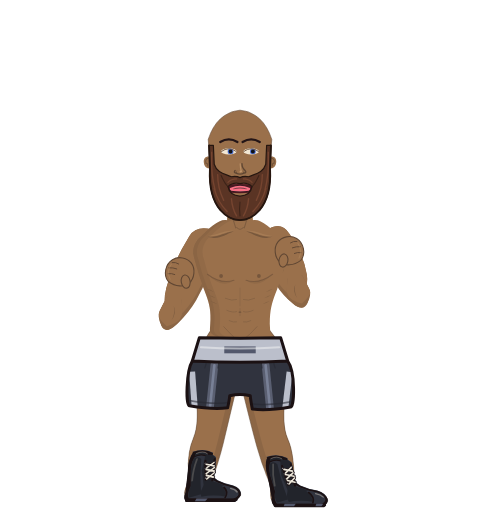 Jon Jones, level 8 boxer. Record: 8 wins, 1 losses, 1 draws.