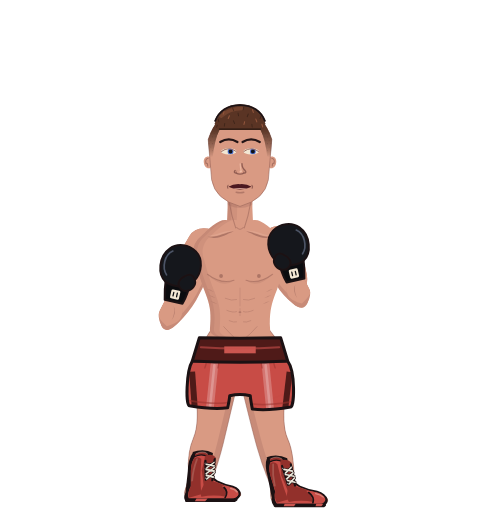 Leander, level 1 boxer. Record: 0 wins, 1 losses, 0 draws. Hands: Classic.