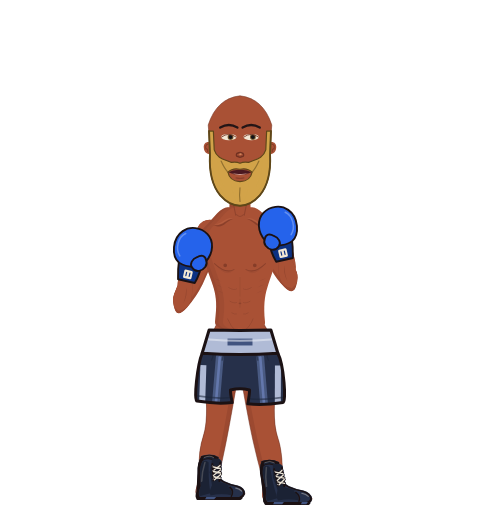 faraz, level 2 boxer. Record: 5 wins, 5 losses, 0 draws. Hands: Classic.