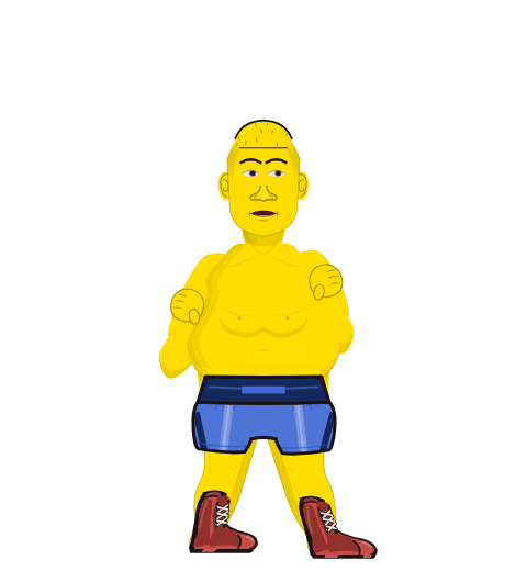 Bart Simpson, level 14 boxer. Record: 6 wins, 0 losses, 0 draws.