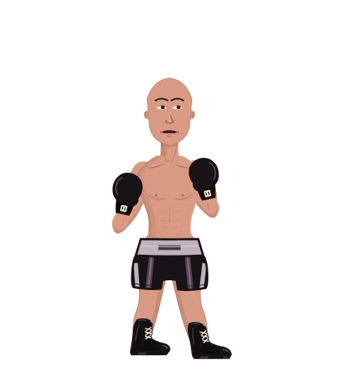 Ippo, level 8 boxer. Record: 8 wins, 2 losses, 0 draws. Hands: Classic.