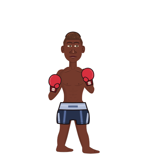 boy, level 1 boxer. Record: 2 wins, 1 losses, 0 draws. Hands: Classic.