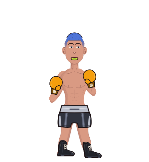 Liya, level 6 boxer. Record: 0 wins, 1 losses, 0 draws. Hands: Classic.
