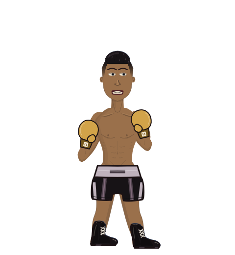 Trey, level 18 boxer. Record: 5 wins, 14 losses, 0 draws. Hands: Classic.
