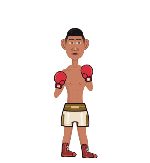 Ricardo Martinez, level 2 boxer. Record: 4 wins, 1 losses, 0 draws. Hands: Classic.