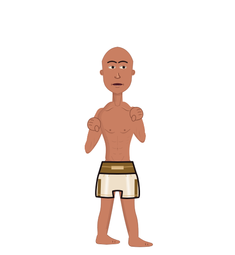 Greaseman, level 1 boxer. Record: 1 wins, 0 losses, 0 draws.