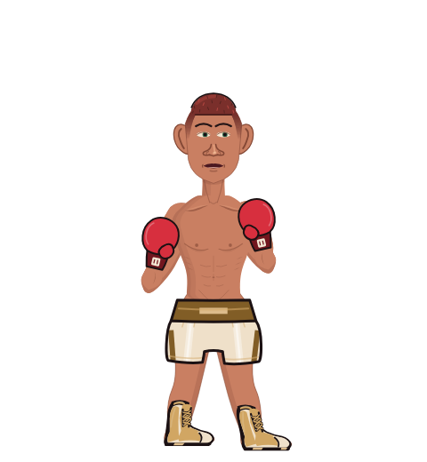 MJ, level 3 boxer. Record: 6 wins, 1 losses, 0 draws. Hands: Classic.