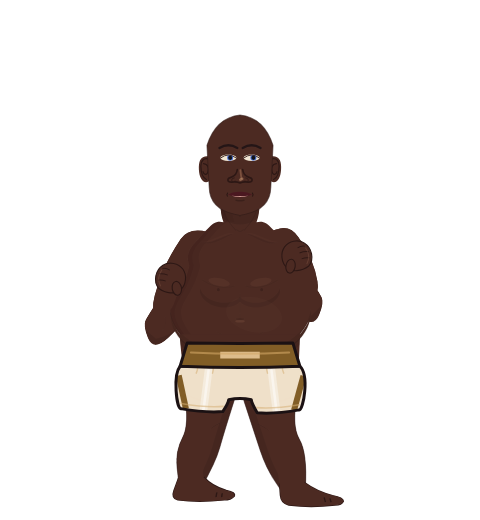 Big Daddy, level 17 boxer. Record: 8 wins, 2 losses, 0 draws.
