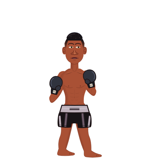 Bauto, level 3 boxer. Record: 1 wins, 0 losses, 0 draws. Hands: Classic.