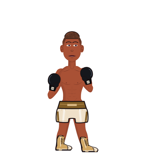 FuzzyDumpling, level 1 boxer. Record: 0 wins, 0 losses, 0 draws. Hands: Classic.
