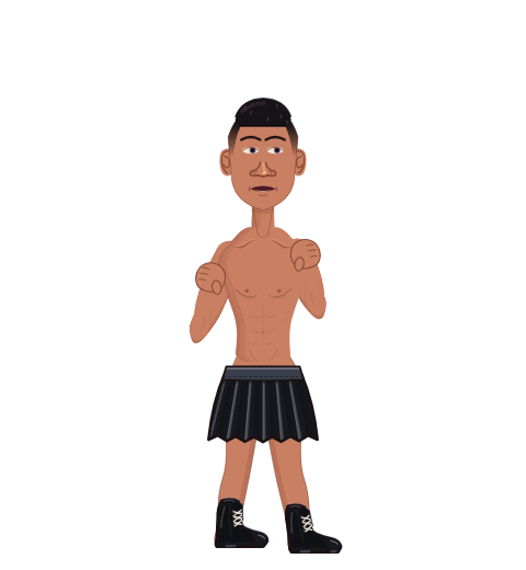 batmanippo, level 1 boxer. Record: 2 wins, 0 losses, 0 draws.