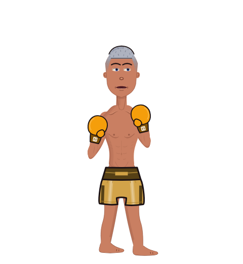 iliketoeat, level 2 boxer. Record: 5 wins, 3 losses, 0 draws. Hands: Classic.
