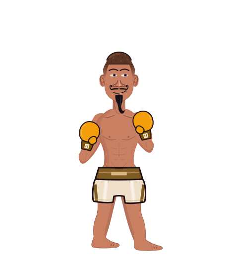 PY, level 11 boxer. Record: 0 wins, 6 losses, 0 draws. Hands: Classic.
