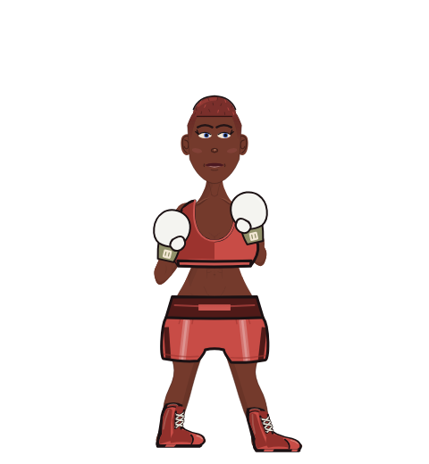 pakimonloca, level 17 boxer. Record: 2 wins, 1 losses, 0 draws. Shirt: Sports bra; Hands: Classic.
