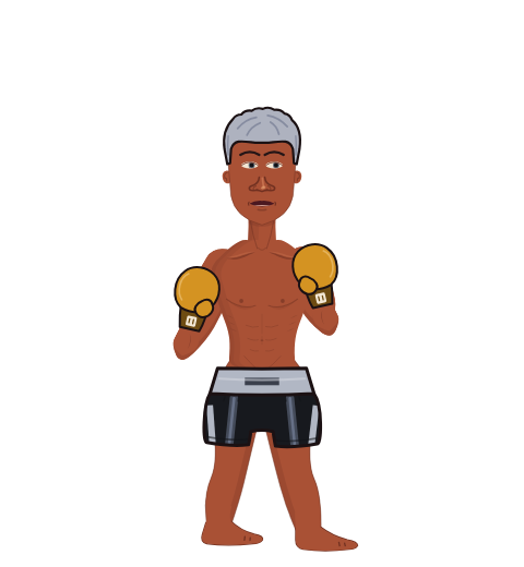 Yod fighter, level 1 boxer. Record: 0 wins, 0 losses, 0 draws. Hands: Classic.