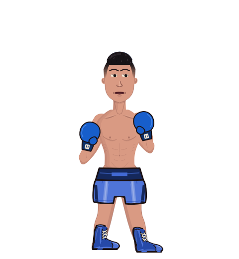 kevin, level 1 boxer. Record: 0 wins, 0 losses, 0 draws. Hands: Classic.