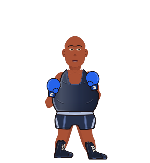 austin, level 1 boxer. Record: 0 wins, 0 losses, 0 draws. Shirt: Tank; Hands: Classic.