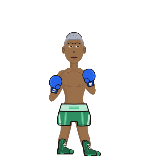 kmelo, level 22 boxer. Record: 3 wins, 0 losses, 0 draws. Hands: Classic.