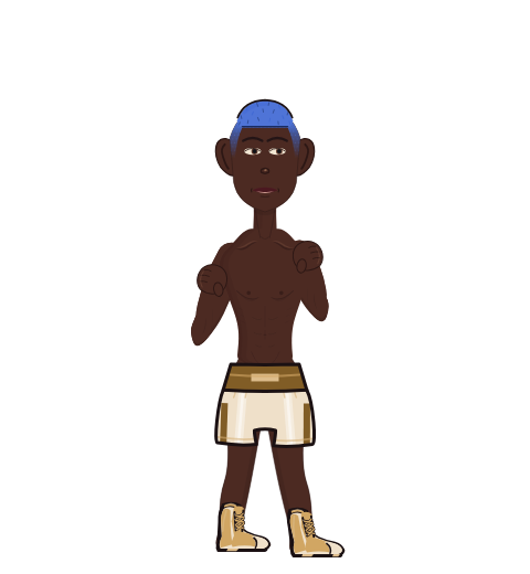 Fart Man, level 5 boxer. Record: 1 wins, 0 losses, 0 draws.
