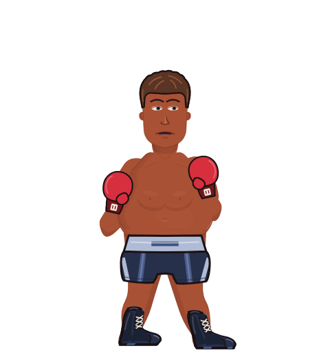 BumblingBadger, level 1 boxer. Record: 0 wins, 0 losses, 0 draws. Hands: Classic.