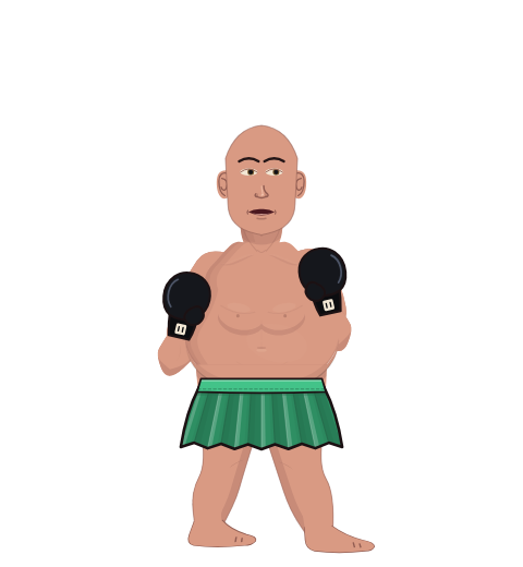 RedPando, level 5 boxer. Record: 1 wins, 0 losses, 0 draws. Hands: Classic.