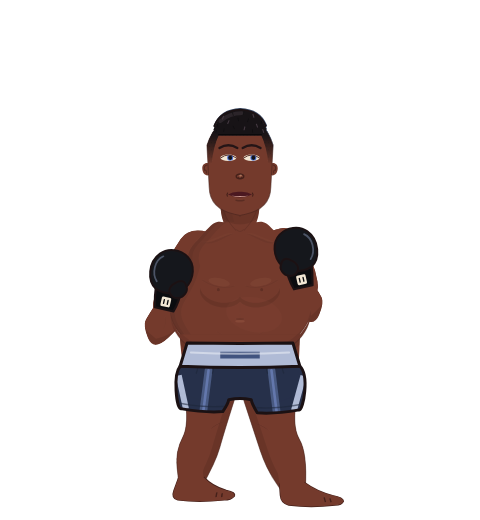FtoCrazy, level 2 boxer. Record: 4 wins, 1 losses, 0 draws. Hands: Classic.