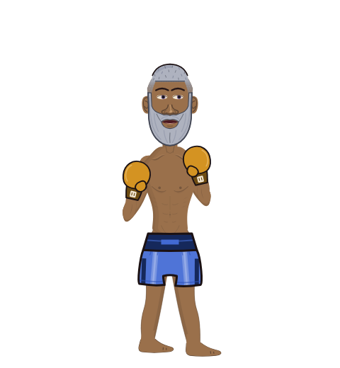 NimbleKettle, level 17 boxer. Record: 16 wins, 12 losses, 0 draws. Hands: Classic.