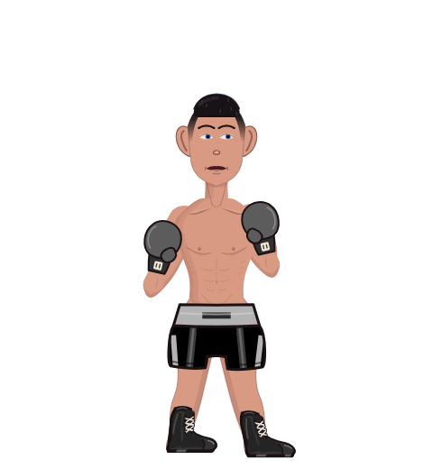 THECAT, level 44 boxer. Record: 56 wins, 43 losses, 0 draws. Hands: Classic.