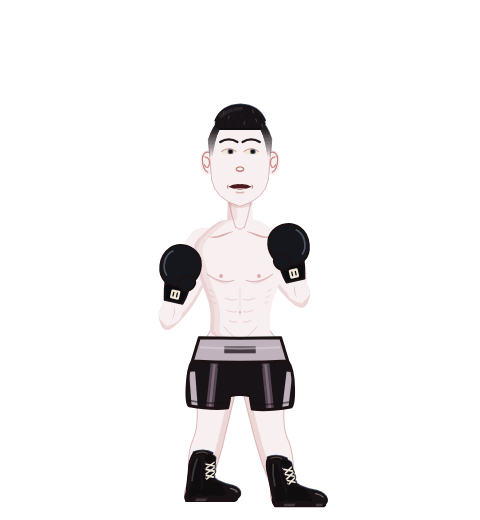 Haws, level 50 boxer. Record: 33 wins, 11 losses, 0 draws. Hands: Classic.